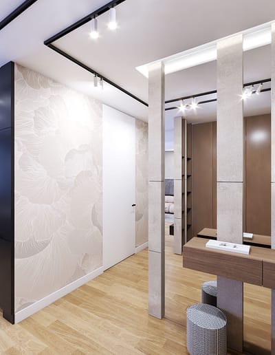 Luxury modern entrance area design idea