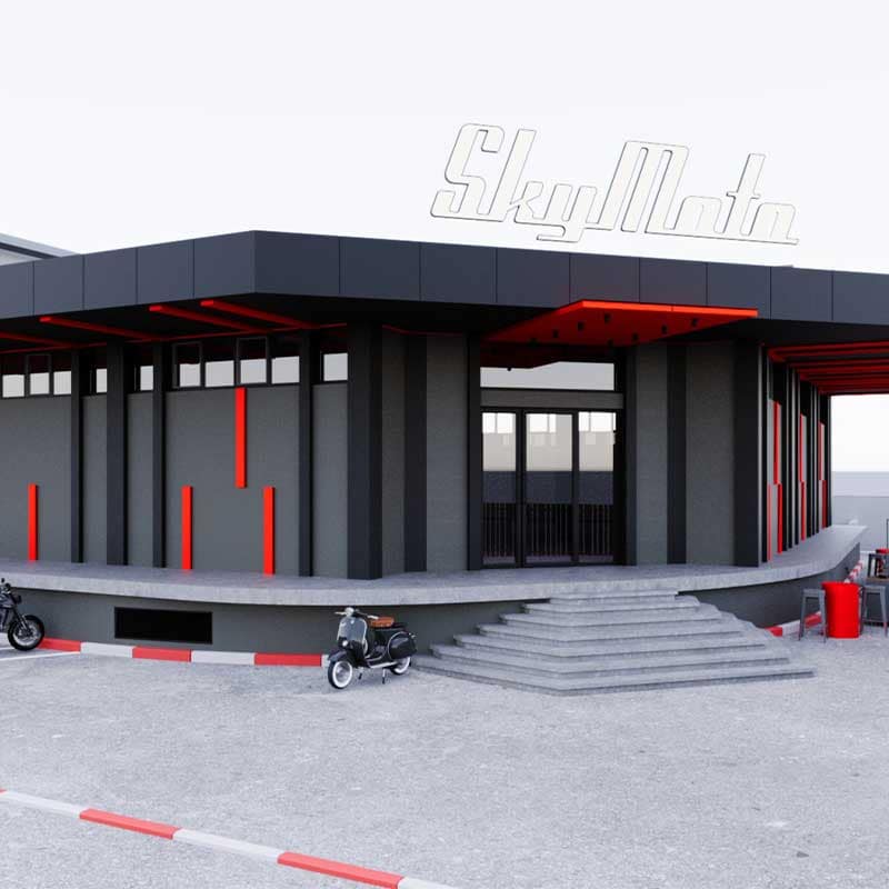 sky moto interior design